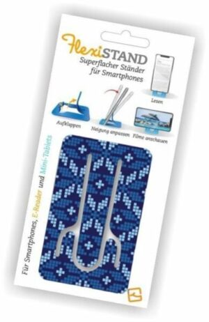 Flexistand Icelandic Blue - superflacher Aufsteller für Smartphones und Mini-Tablets