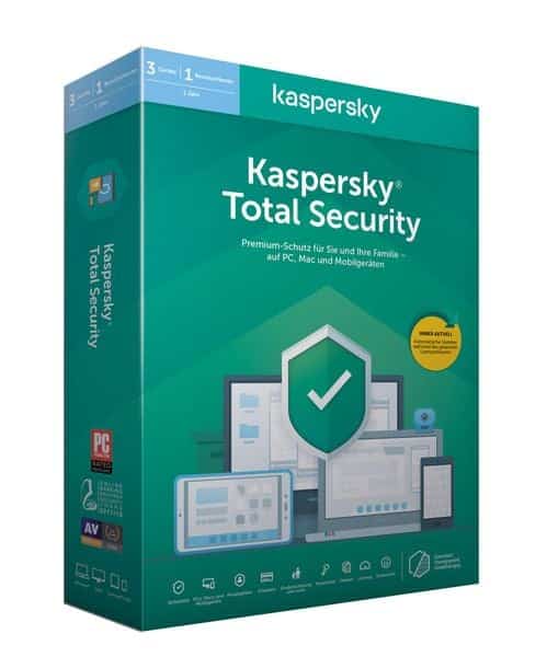Kaspersky Total Security (3 Geräte I 1 Jahr) (Code in a Box) (PC+MAC)