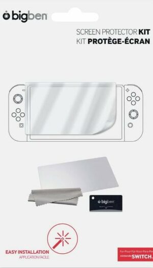 Nintendo Switch - Screen Protection Kit (Bildschirm Schutzfolie & Reinigungstuch)