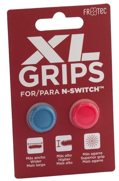 XL Grips for N-Switch - Neon Blue / Neon Red